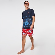Tropical Bloom 18 Boardshort - Redline Hawai