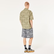 Outdoor Printed Short - Aop Mountain Black Cement