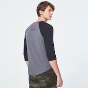 USA Gradient Ellipse 3/4 Tee - New Athletic Gray