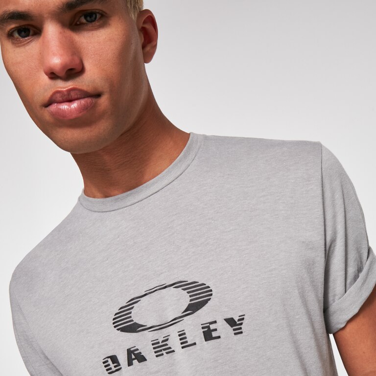 Striped Bark Tee - Stone Gray
