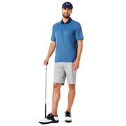 Polo Shirt Short Sleeve Back Striped - Ensign Blue