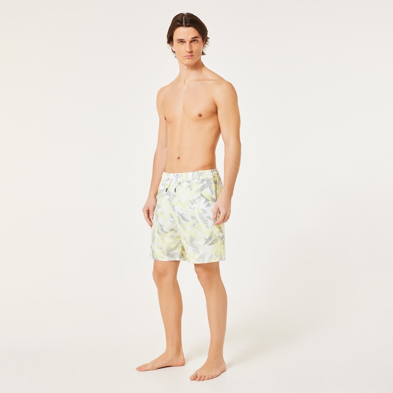 Canary Palms Rc 18" Beachshort - Camo Palm Sulphur