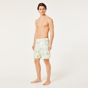 Canary Palms Rc 18" Beachshort - Camo Palm Sulphur