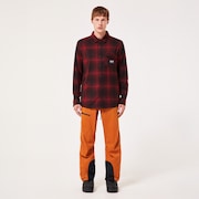 Butter Flannel Shirt - Black/Grenache Check