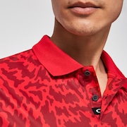 Oakley Freestyle Print Rc Polo - Red Line