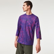 Ride Free 3/4 Jersey - Purple Mountain Td Print
