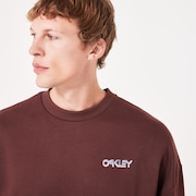 Mtl Ringed B1B Crew Sweatshirt - Grenache