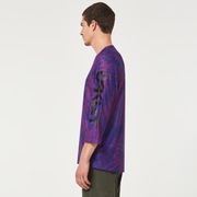 Ride Free 3/4 Jersey - Purple Mountain Td Print