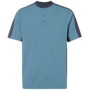 Bomber Collar Piquet Polo - Alien Blue