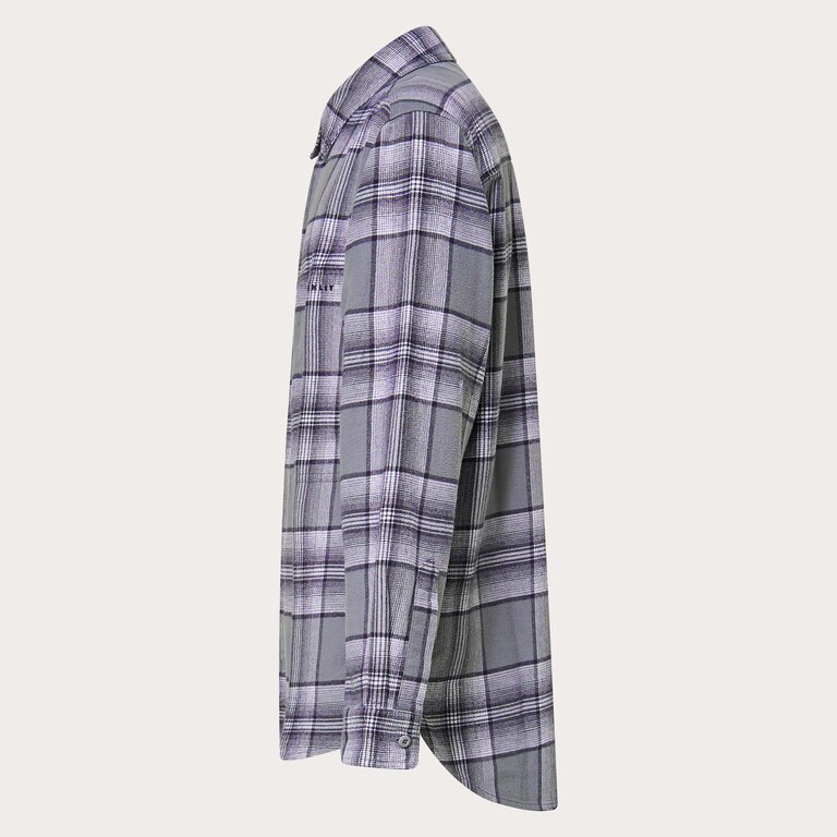 Oak Plaid LS Shirt - Cement/Graphite/White