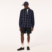 Terraformic LS Button Down - Black/Blue Check