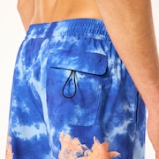 Canary Palms Rc 18" Beachshort - Palms Clouds Blue