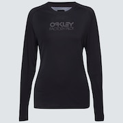 Wmns  Factory Pilot LS Jersey - Blackout