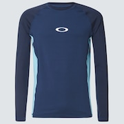Color Block LS Rashguard - Universal Blue