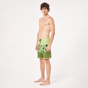 Session Rc 19" Boardshort - 3D Flower Light Green