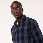 Terraformic LS Button Down - Black/Blue Check