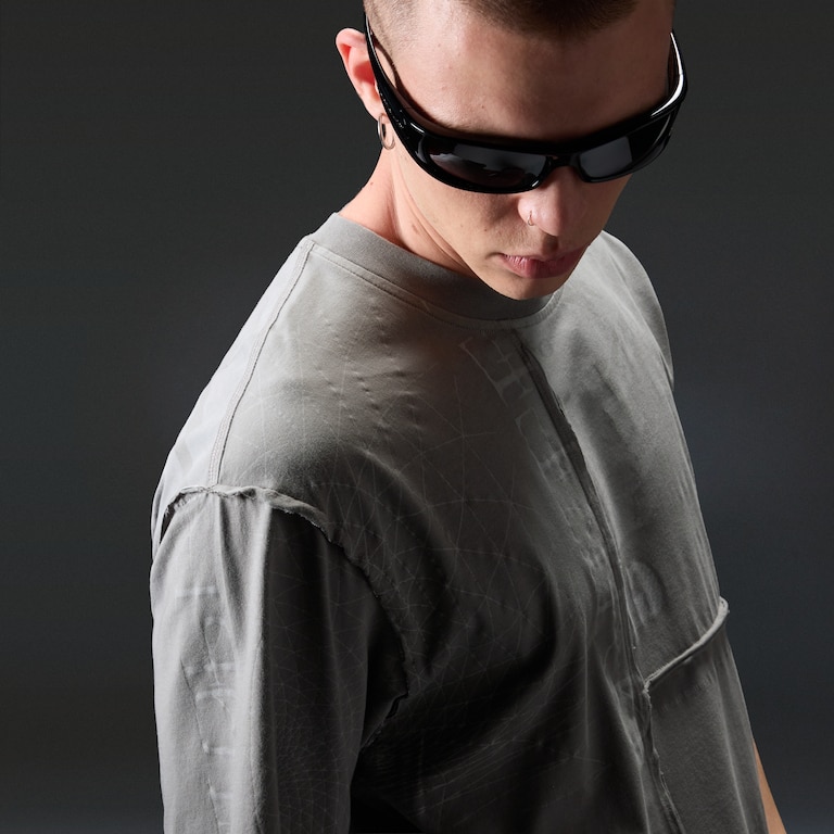Reserve Strato Panels Tee - Granite Gray
