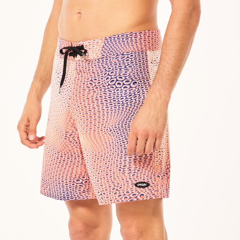Cosmic Tides 18" Boardshort - Bubble Ellipse Orange/Blue