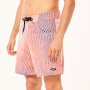Cosmic Tides 18" Boardshort - Bubble Ellipse Orange/Blue