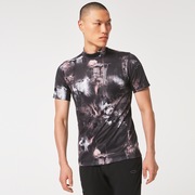 Skull Blurred Mock Shirt - Black Print
