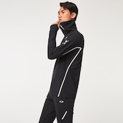 Skull Synchronism Aloft Mock Neck - Blackout