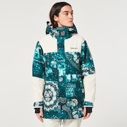 Tc Aurora Rc Insulated Jacket - Green Bandana Pt/White