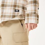 90s Plaid LS Shirt - Mist/Pebble/Army G Check