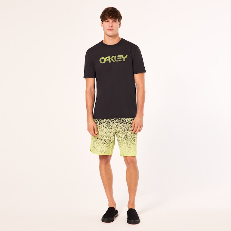 Session Rc 19" Boardshort - Gradient Crackle Black/Yellow