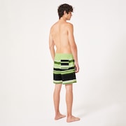 Sunset RC 19” Boardshort - Gradient Stripes Light Green