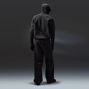 Latitude Veil Knitted Hoodie - Pitch Black