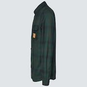 Tc Skull Flannel Shirt - Green Check
