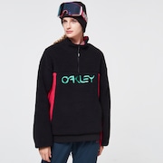TNP Women's Sherpa Fleece - Black/Rubine