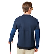 Knockdown Mixed Fleece Crew - Dark Blue