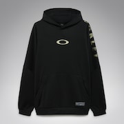 Striking Matelasse Hoodie - Pitch Black