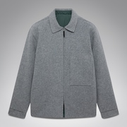 Off-Slope Solid Overshirt - Cement Melange