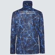 Oakley Crack Mx Hi-Neck Ls Shirt - Blue Storm Print