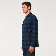Bear Cozy Jacket - Black/Blue Check