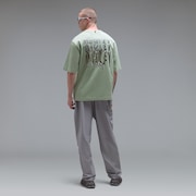 Stacked Metal Tee - Faded Green