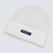 B1B Gradient Patch Beanie - White