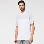 Hexad Block Polo - White