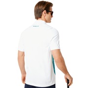 Exploded Ellipse Golf Polo Short Sleeve - White