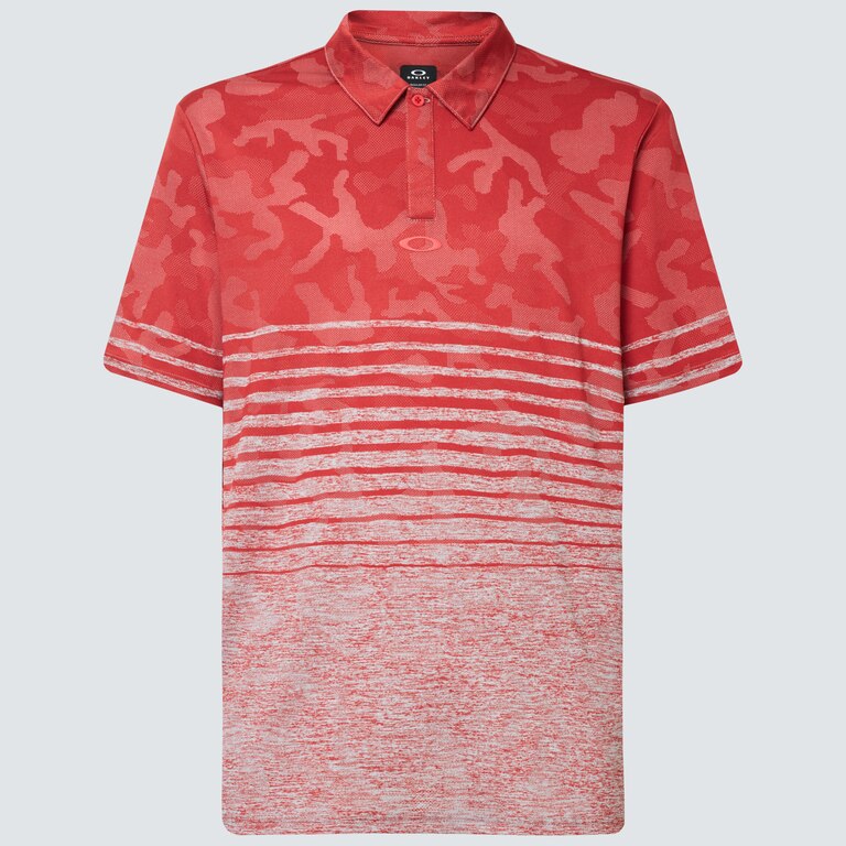 Camo Stripes Polo - Fog Gray