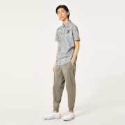 Skull Geo Foliage Shirt - Brown Print