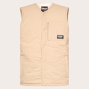Quilted Sherpa Vest - Humus