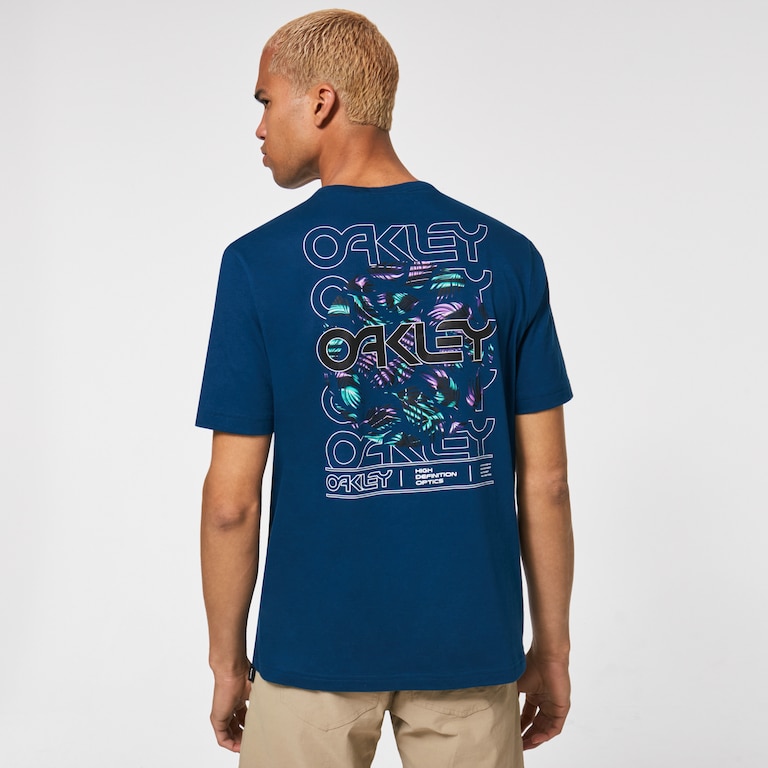 Circled Feathers B1B Tee - Poseidon