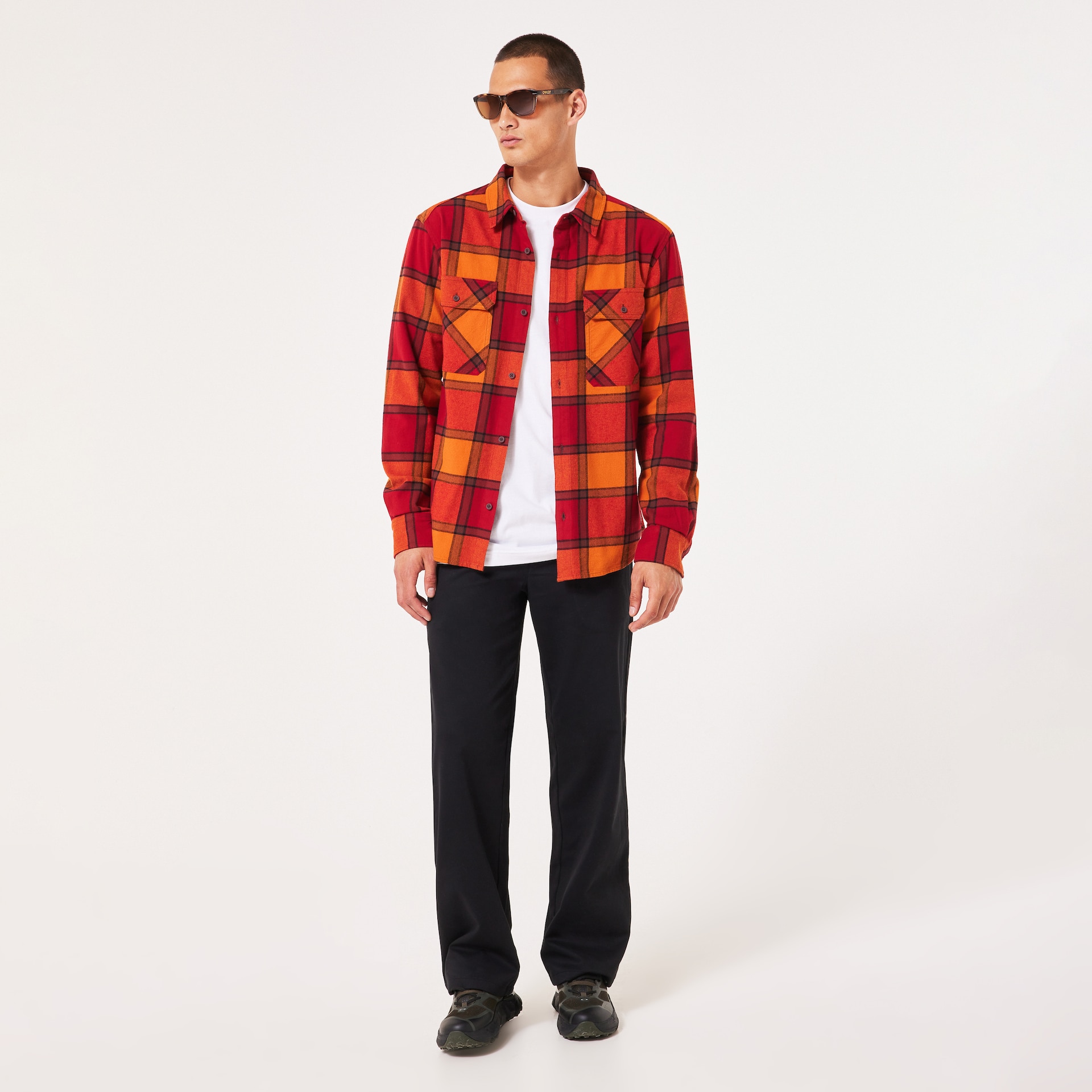 オークリー 90s Plaid LS Shirt Ginger/Grenache Check | オークリー