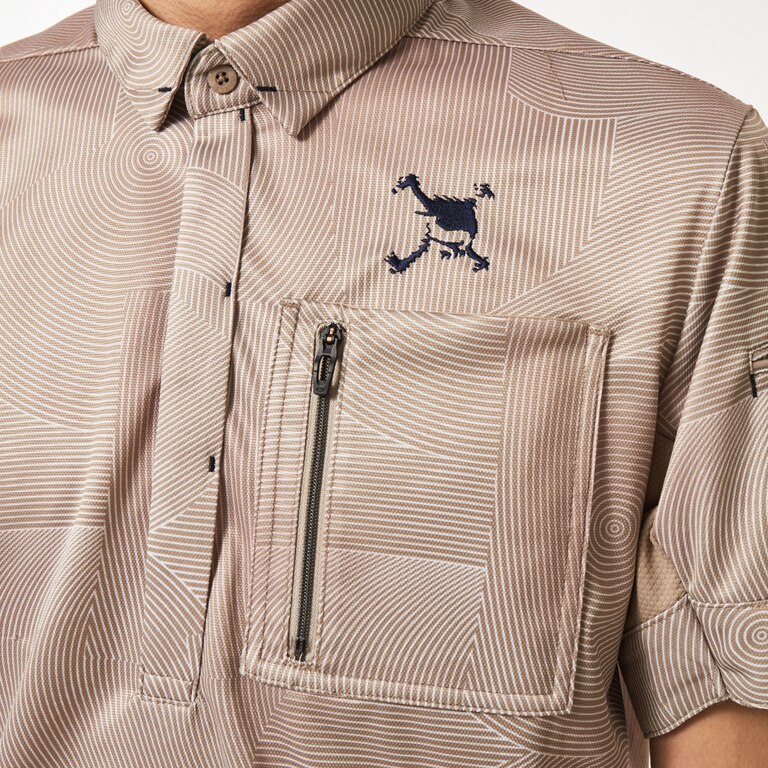 Skull Delusional Shirt - Brown Print