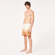 Canary Palms Rc 18" Beachshort - Palm Print Grenache