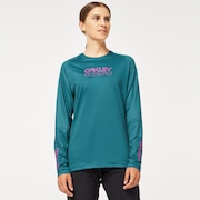 Wmns  Factory Pilot LS Jersey - Bayberry