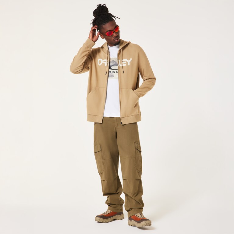 Teddy Full Zip Hoodie - Pebble